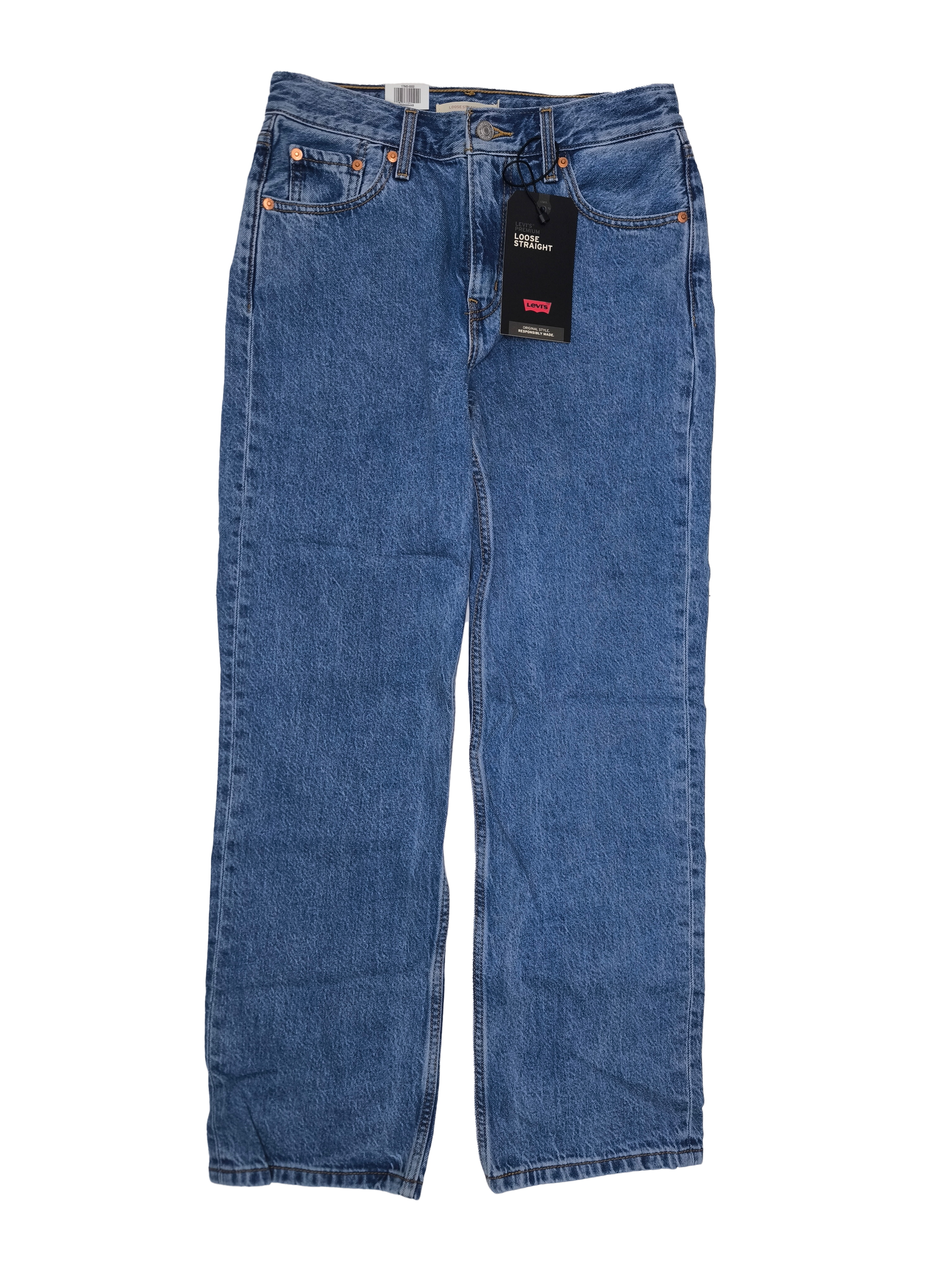 Levi’s Womens Jeans Pants Denim Trousers Loose Straight Straight Leg Blue Dad Jeans